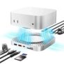 Movespeed USB-C 10-in-1 Docking Station, 4K 60Hz HDMI, USB-C 10Gbps, USB-A 10Gbps/5Gbps, SD/TF 160MB/s, 3.5mm Audio, Mac Mini M4 & Laptops