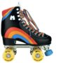 Moxi Rainbow Quad Roller Skates – Black