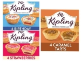 Mr Kipling Birthday / Strawberries & Cream / Caramel Cake Tarts 4 Pack – Clubcard Price