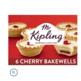 Mr Kipling Cherry Bakewell Cake Tarts 6 Pack – Clubcard Price