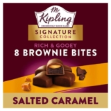 Mr Kipling Signature collection 8 Rich & Gooey salted caramel Brownie Bites – Clubcard Price