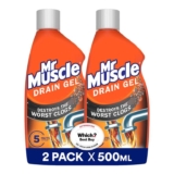 Mr Muscle Drain Unblocker 2 x 500ml, Heavy Duty Fast Acting Gel Sink Unblocker – 2 pack – price at checkout (£4.17 – £4.72 with s&s)