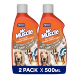 Mr Muscle Pet Hair Drain Unblocker Liquid 2x500ml Heavy-Duty Cleaner