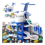 Multi Dyzi Kids Aeroplane Race Track Toy with 8 Cars