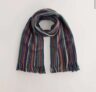 Multicolour Stripe Knitted Scarf – Free C&C