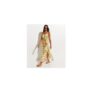 Multicoloured Fruit Print Slit Hem Cotton Maxi Dress