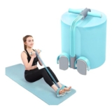 Multifunctional Pedal Puller with 4 Elastic Resistance Tubes, Blue