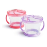 Munchkin 2 Pack Snack Catchers Baby Food Storage Pink/Purple