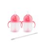 Munchkin 2-Pack Tip and Sip Weighted Straw Cups 207ml Pink