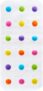 Munchkin Dandy Dots Non Slip Baby Bath Mat Colourful Shower Mat White