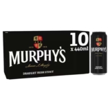 Murphys Draught Irish Stout Can 10 x 440ml Cans (Clubcard Price)