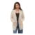 MyShoeStore Womens Chunky Cable Knit Cardigan