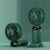 N15 Portable Hand Held Fan,USB Rechargeable with 5 Speeds Battery OperatedFoldable Desktop with LED Display (Green)