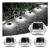 NATPOW Solar LED Deck Lights, Dusk-to-Dawn, Waterproof, Cool White, 4-Pack