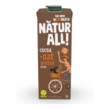 NATUR-ALL Chocolate Oat Drink 1L – Plant-Based, Dairy-Free, 6-Pack UHT