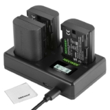 NEEWER LP-E6NH Replacement Battery and USB Charger Set, Pack of 3, 2250 mAh – LP-E6NH – Sold by YinYuKeJi / FBA (Prime Exclusive)