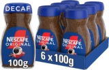 NESCAFÉ Original Decaf Instant Coffee 100g, Rich Aroma, Full and Bold Flavour (Pack of 6)