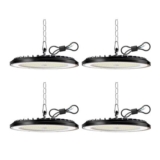 NFOIEIS 150W UFO LED High Bay Light, 22500lm, IP65, 4-Pack