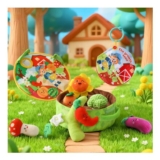 NIEBYI Soft Montessori Vegetable Garden Plush Toy, 6-12 Months