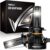 NIGHTEYE H7 LED Headlight Bulbs, 34,000LM, 130W, Ultra-bright, 2 Pack 6500K Cool White Super Bright, Fan cooling, IP68 Waterproof, 100,000 hours