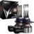 NIGHTEYE Hir2 9012 LED Headlights, 6500K Cool White, Pack of 2 300% Brighter, Real 1:1 Mini Size, Plug and Play, Powersports Accessory Fog Lights