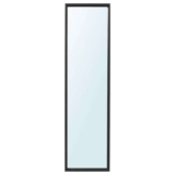 NISSEDAL Mirror, black, 40×150 cm – Free C&C