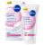 NIVEA Caring Day Face Cream SPF 15 (3 x 50ml), Nourishing Moisturiser with SPF 15 and Hyaluronic Acid