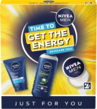NIVEA MEN TIME TO GET THE ENERGY Skincare Gift Set, 3-Piece Collection