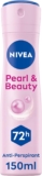 NIVEA Pearl & Beauty Anti-Perspirant Deodorant Spray (150ml), Womens Deodorant Spray with 72H Sweat and Odour Protection, Anti-Perspirant for Women with Pearl Extracts