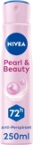 NIVEA Pearl & Beauty Anti-Perspirant Deodorant Spray (250ml), Womens Deodorant Spray with 72H Sweat and Odour Protection, Anti-Perspirant for Women with Pearl Extracts