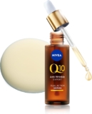 NIVEA Q10 Anti-Wrinkle Expert Dual Action Face Serum (30ml), Anti Ageing Face Serum for Women with Pure Q10, Moisturiser to Visibly Reduce and Prevent Wrinkles