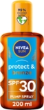 NIVEA SUN Protect & Bronze Oil Sunscreen Spray SPF 30 (200 ml), Sun Spray Provides Immediate UVA/UVB Protection and Stimulates the Skins Natural Tanning with Pro-Melanin Extract, Water-Resistant