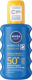 NIVEA SUN Protect & Moisture Sun Spray SPF 50 (200ml), Moisturising Suncream Spray with Vitamin C and Hyaluron, Immediate UVA/UVB Protection, Fast-Absorbing No White Cast Formula