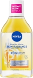 NIVEA Skin Glow Serum Infused Micellar Water (400ml), Revitalising Micellar Cleansing Water with Amino Acid and 5% Vitamin C and E, Gentle Waterproof Makeup Remover