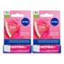 NIVEA Watermelon Shine Lip Balm (4.8g), Pack of 2, Vegan – £3.60 S&S
