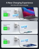 NOVOO 100W GaN III USB-C Charger (3-Port) – Prime Exclusive – Sold by Mbest EU / FBA