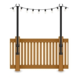 NUERPO 2-Pack 1.5m Outdoor String Light Poles