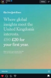 NY Times UK 1 Year Subscription (renews at £90 unless cancelled)