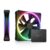 NZXT F140 RGB Duo Twin Pack – 2 x 140mm Dual-Sided RGB Fans with RGB Controller 20 Individually Addressable LEDs Balanced Airflow