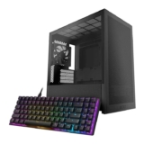 NZXT H3 Flow Tempered Glass Black microATX Gaming Case FREE NZXT Function 2 TKL Keyboard