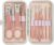 Nail Clipper Set 10 Pcs Professional Nail Care Tools Stainless Steel With Button Box Pink Portable Manicure Nail Beauty Gift Set Travelling Multifunction