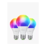 Nanoleaf Essentials Matter E27 LED Smart Colour Change Light Bulb, Pack of 3