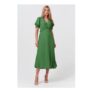 Naomi Long Sleeve Frill Midi Dress