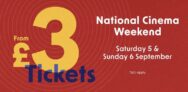 National Cinema Weekend – £3 Tickets (Select Location)