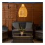 Natural Teardrop Solar Powered Outdoor Hanging Pendant Garden Pergola Light