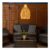 Natural Teardrop Solar Powered Outdoor Hanging Pendant Garden Pergola Light
