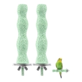 Natural Wood Parrot Perches for Cage Set