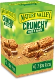 Nature Valley Crunchy Granola Bars Oats n Honey 40 Pack 2 Bars Per Pack