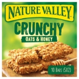Nature Valley Crunchy Oats & Honey Cereal Bars – 10 Bars (Pack of 5, total 50 Bars) S&S £8.31/£7.44