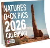 Natures Dck Pics Calendar 2026 Funny Adult Humour Wall Calendar 12 months of cheeky nature photography with humorous captions. Gift for birthdays, Mothers Day and Fathers Day.